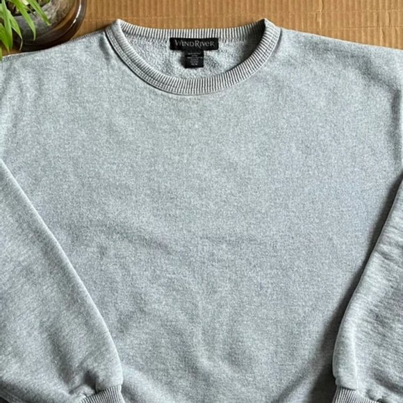 Windriver Heather Grey Crewneck Sweater Medium Win - Picture 5 of 5